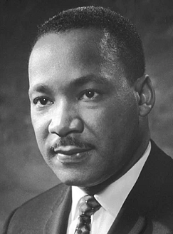 55 hunyt el Martin Luther King, Jr. (1929–1968) Nobel-békedíjas amerikai baptista lelkész, az afroamerikai polgárjogi mozgalom egyik kiemelkedő vezetője