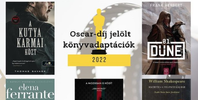 2022-es Oscar-díj jelölt könyvadaptációk