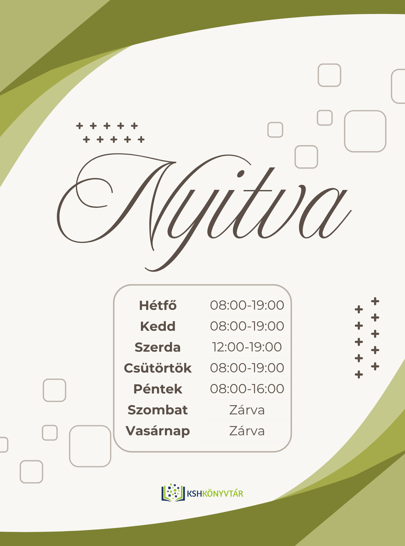 Újra nyitva a KSH Könyvtár!