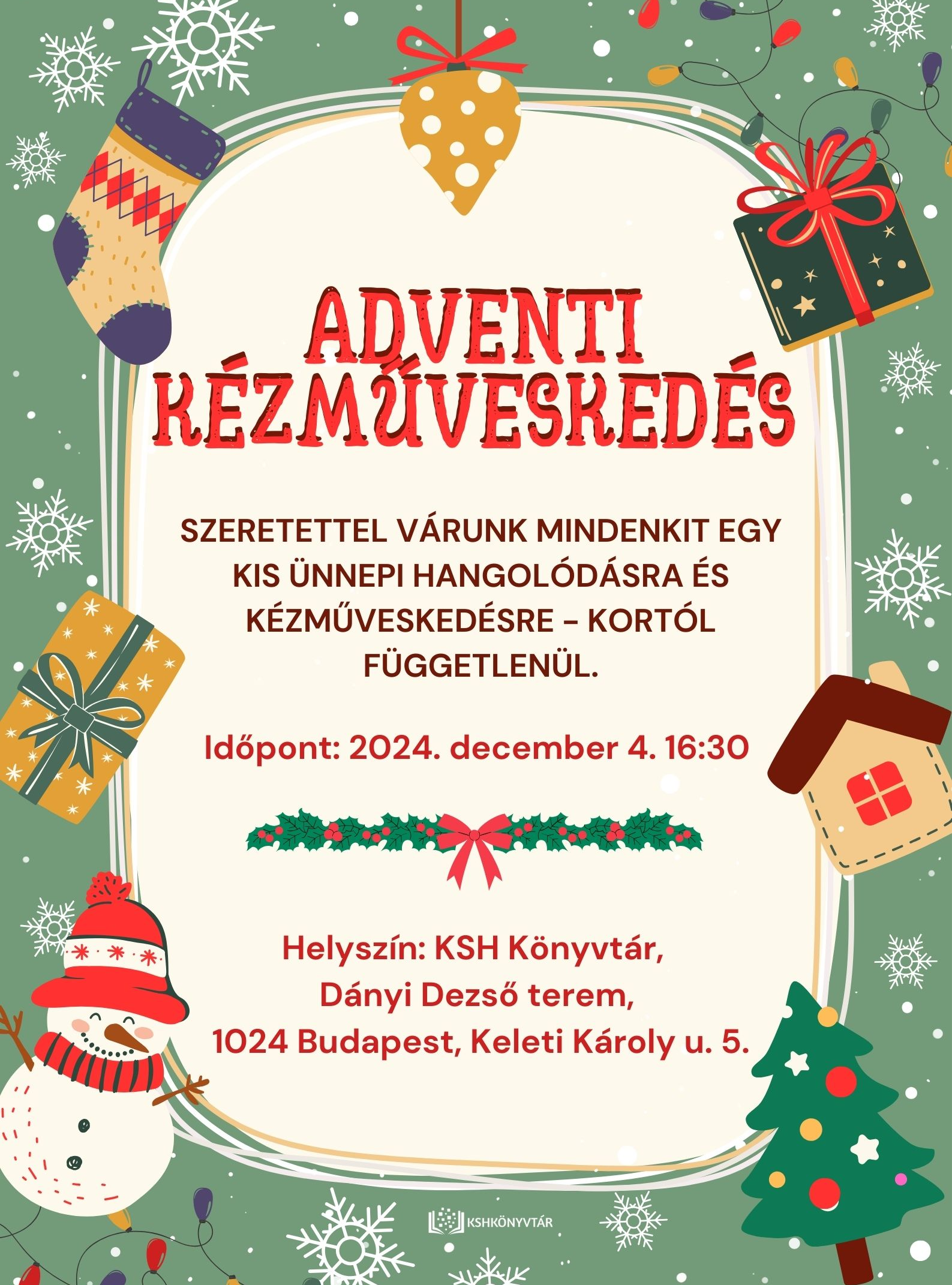 Adventi kézműveskedés